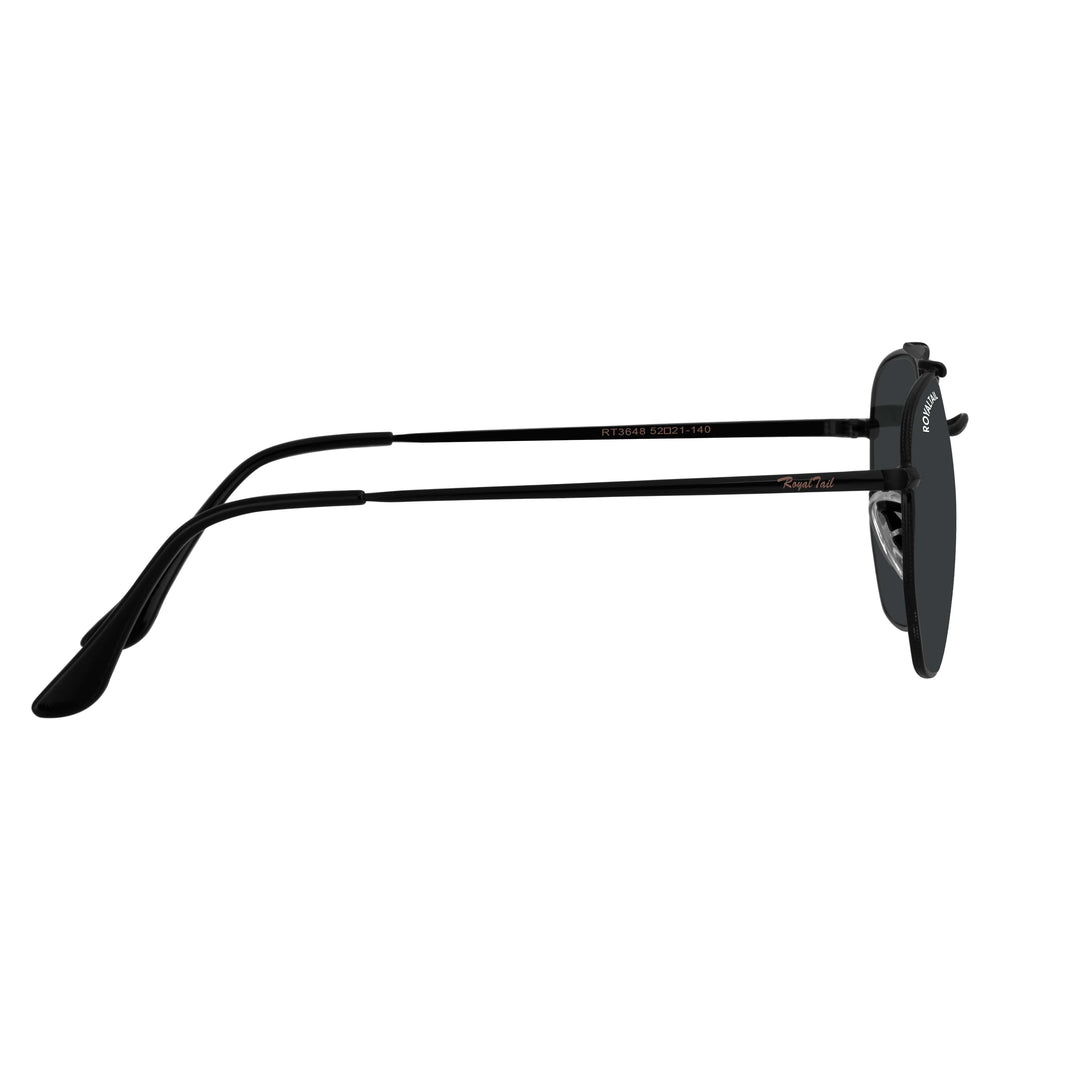 Black round sunglasses with black lenses, photo 9