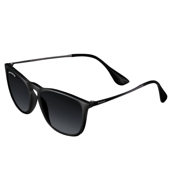 Black round sunglasses with black lenses, photo 4