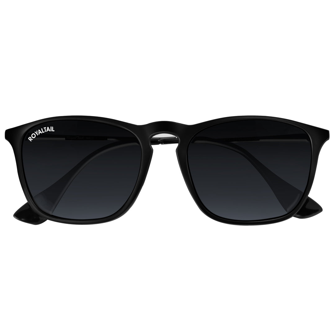 Black round sunglasses with black lenses, photo 5