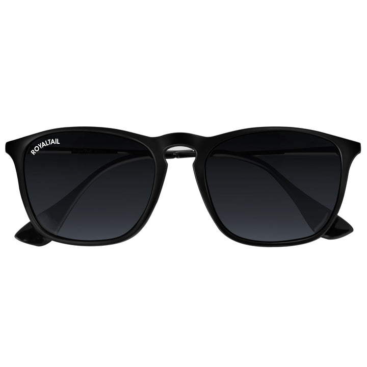 Black round sunglasses with black lenses, photo 5