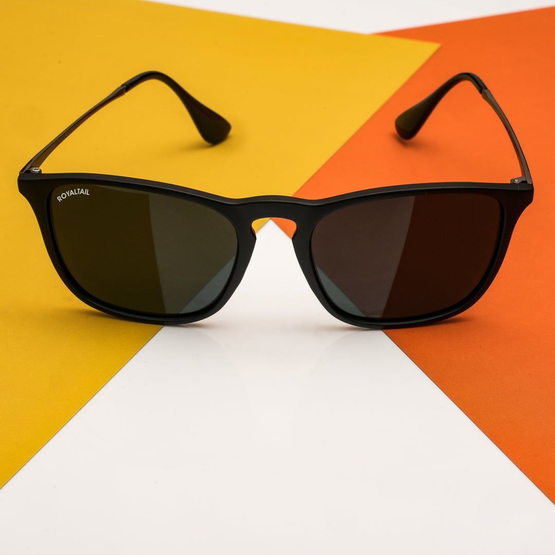 Black round sunglasses with black lenses, photo 8