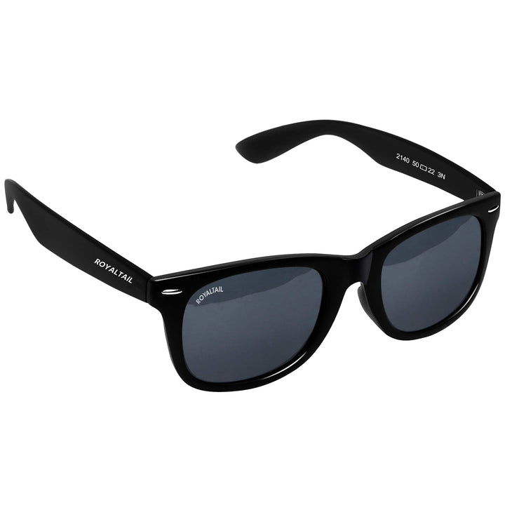 Black wayfarer sunglasses with black lenses, photo 5