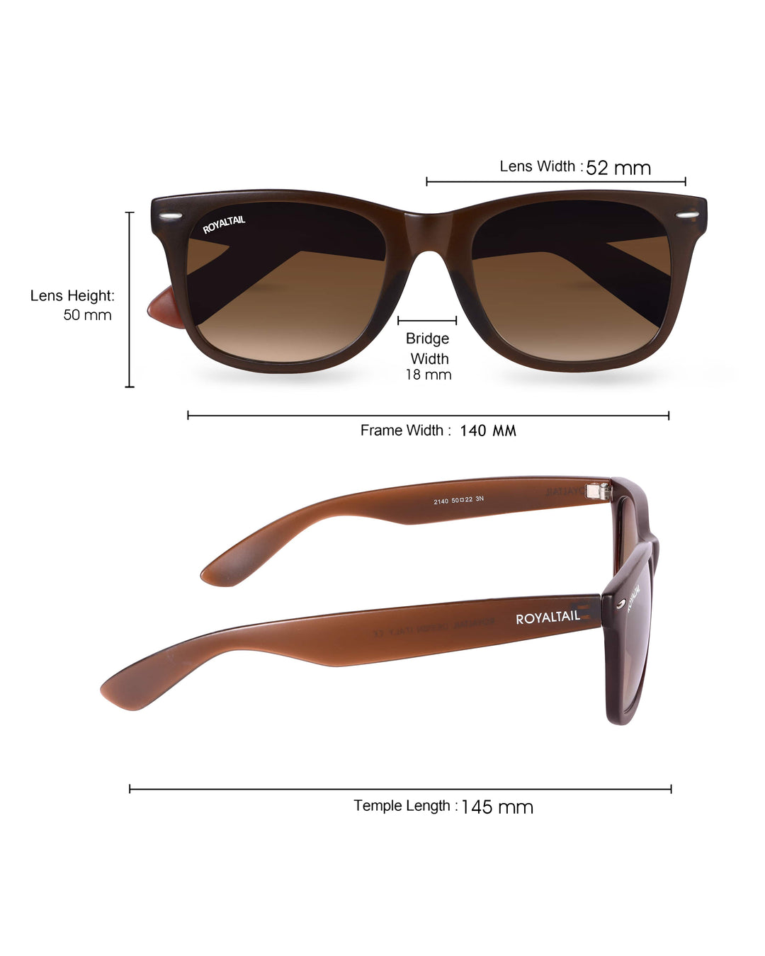 Brown wayfarer sunglasses with brown lenses, photo 14
