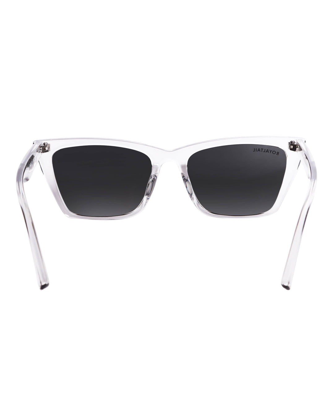 Clear cat-eye sunglasses with black lenses, photo 5