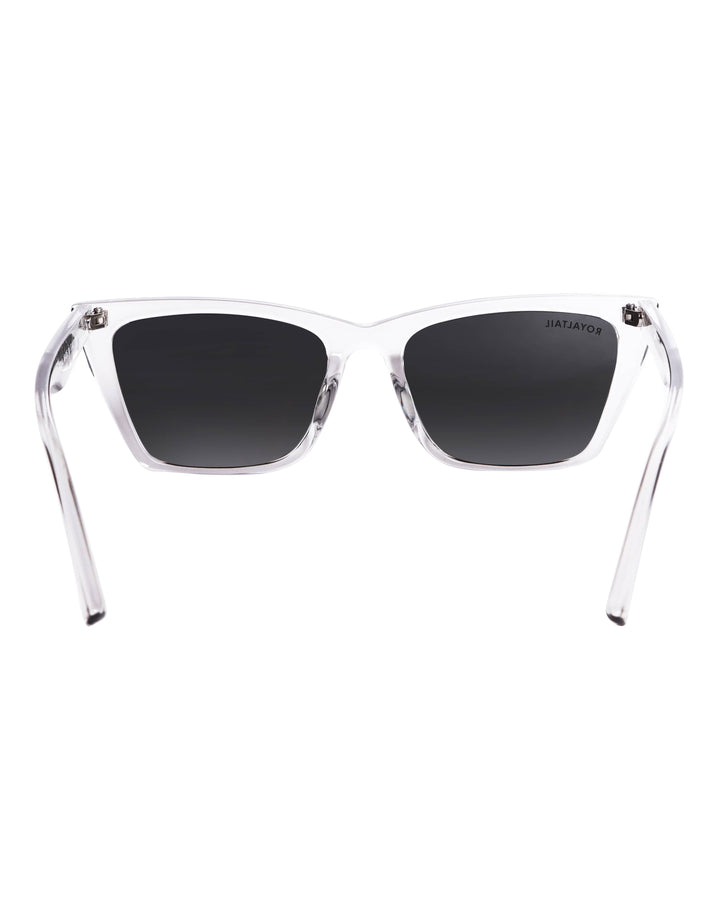 Clear cat-eye sunglasses with black lenses, photo 5