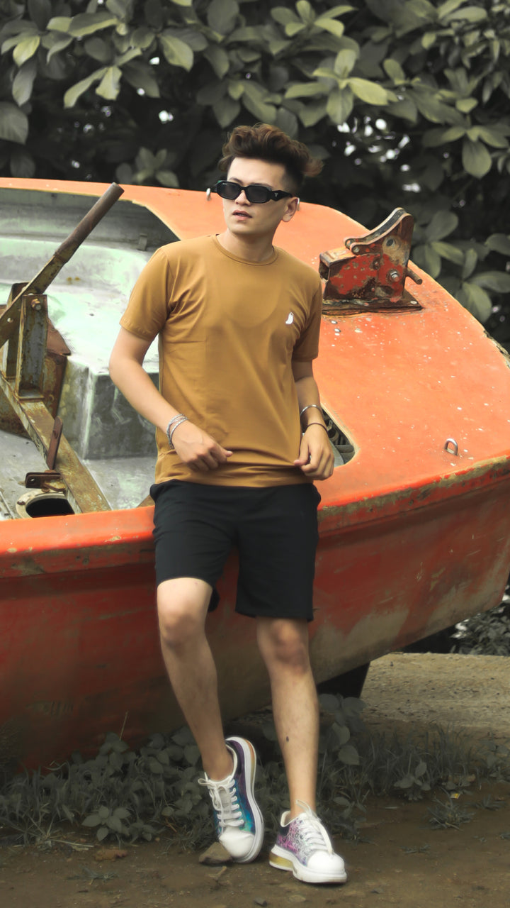 Coffee Brown Organic Cotton T-Shirt for men, photo 5
