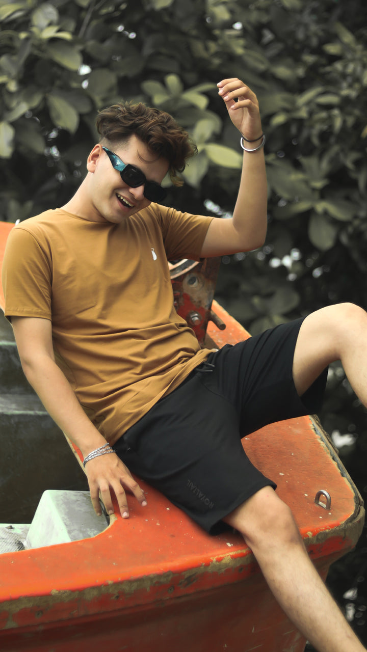 Coffee Brown Organic Cotton T-Shirt for men, photo 6