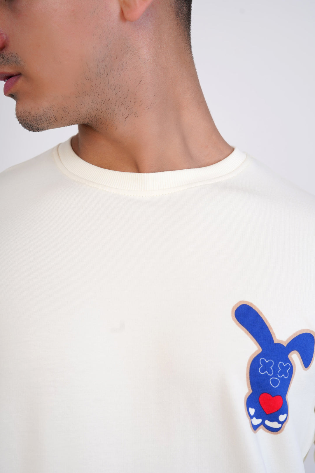 Cream Organic Cotton Sweatshirt for men, photo 7