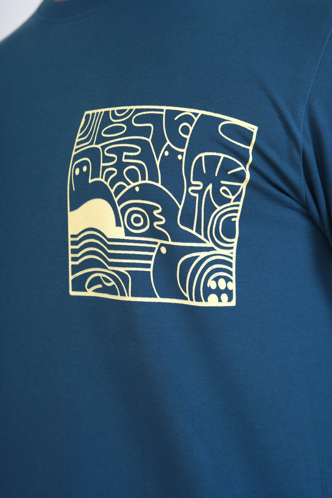 Deep Sea Blue Organic Cotton Sweatshirt for men, photo 6
