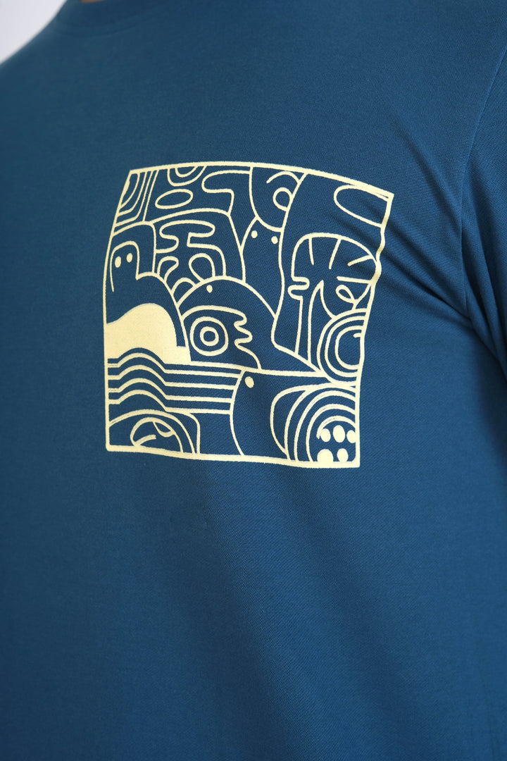 Deep Sea Blue Organic Cotton Sweatshirt for men, photo 6
