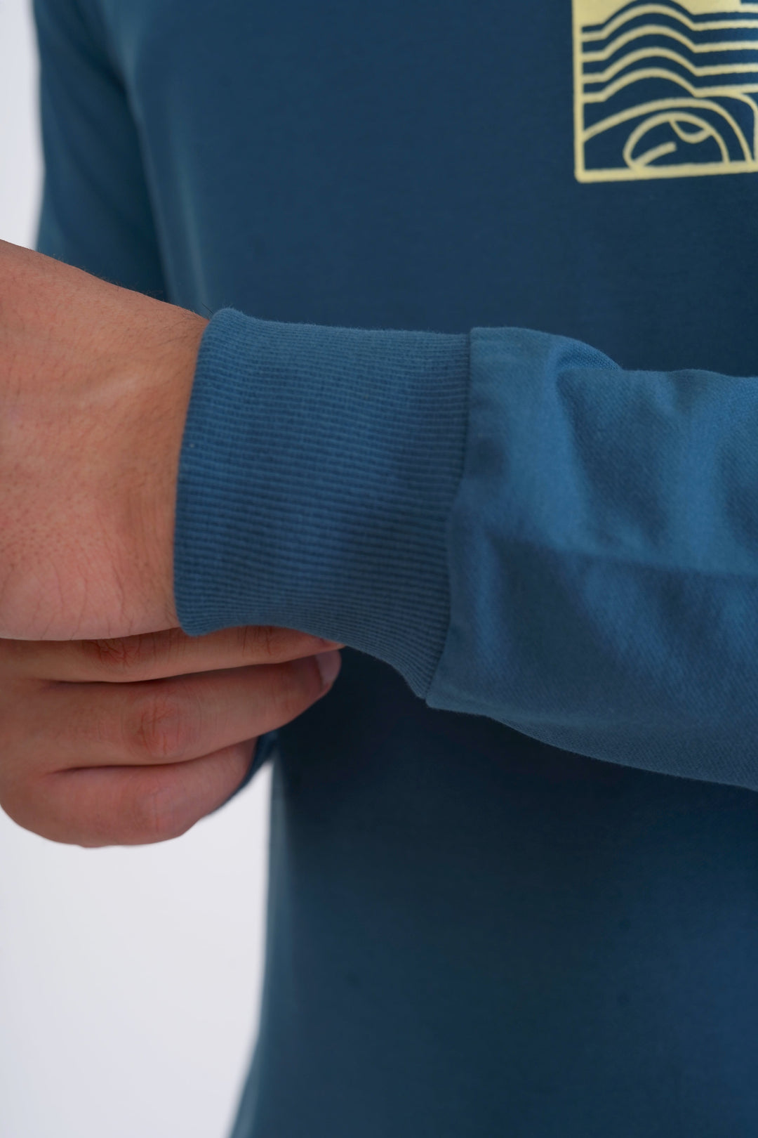 Deep Sea Blue Organic Cotton Sweatshirt for men, photo 7