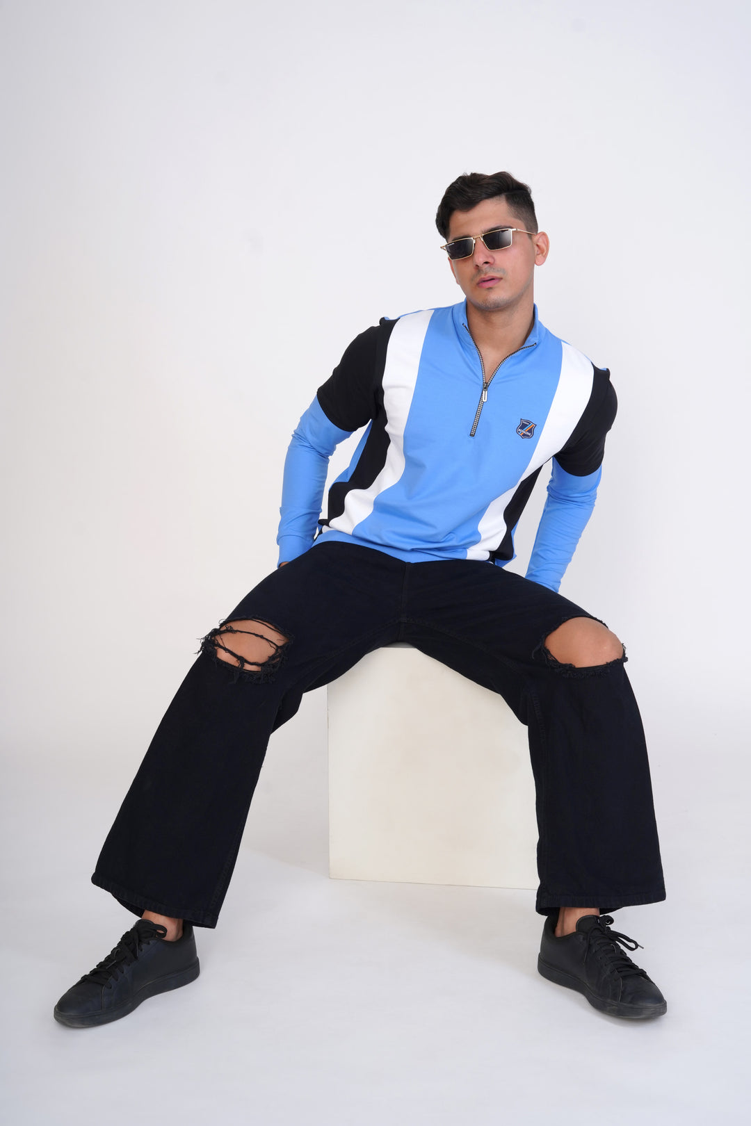Glacier Light Blue Organic Cotton Sweatshirt for men – ROYALTAIL