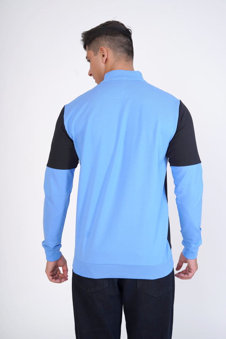 Glacier Light Blue Organic Cotton Sweatshirt by ROYALTAIL