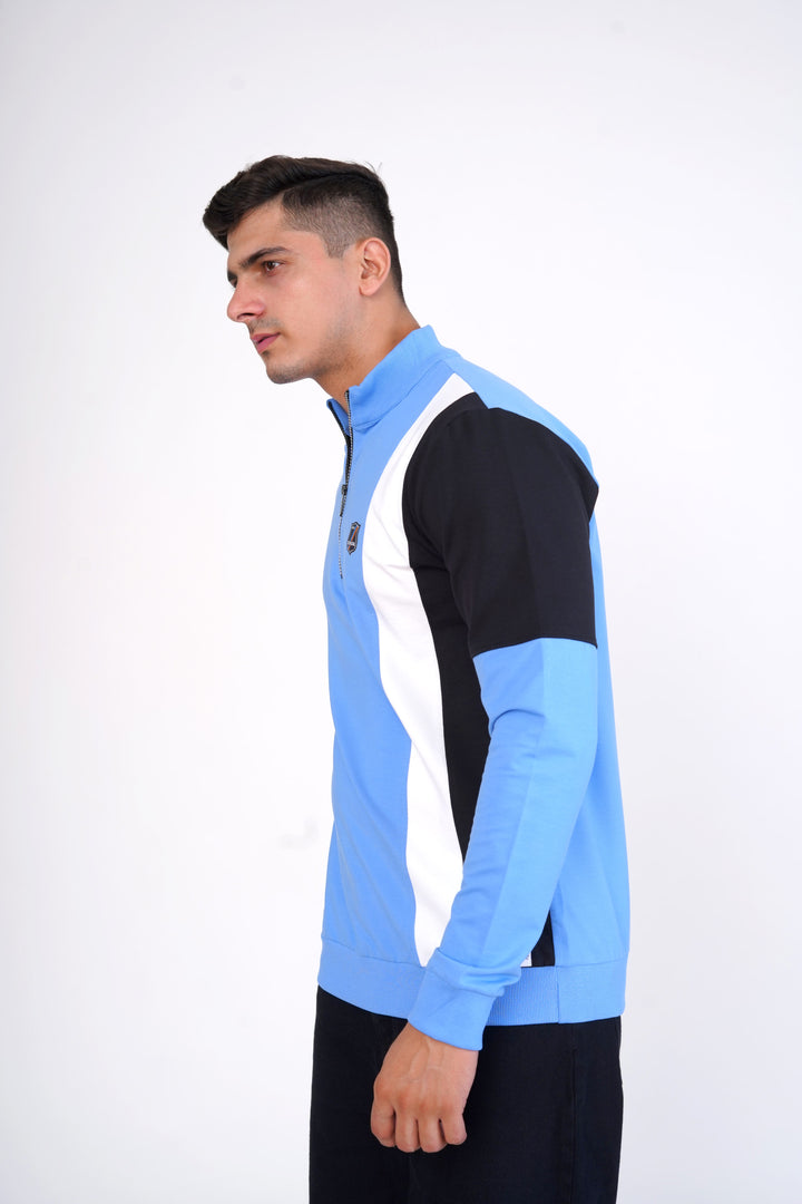 Glacier Light Blue Organic Cotton Sweatshirt for men, photo 5