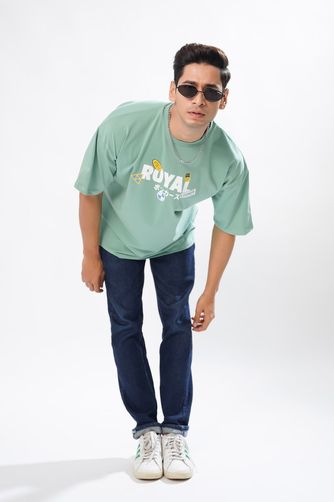 Green Folk Tales Oversized Graphic T-Shirt for men, photo 5