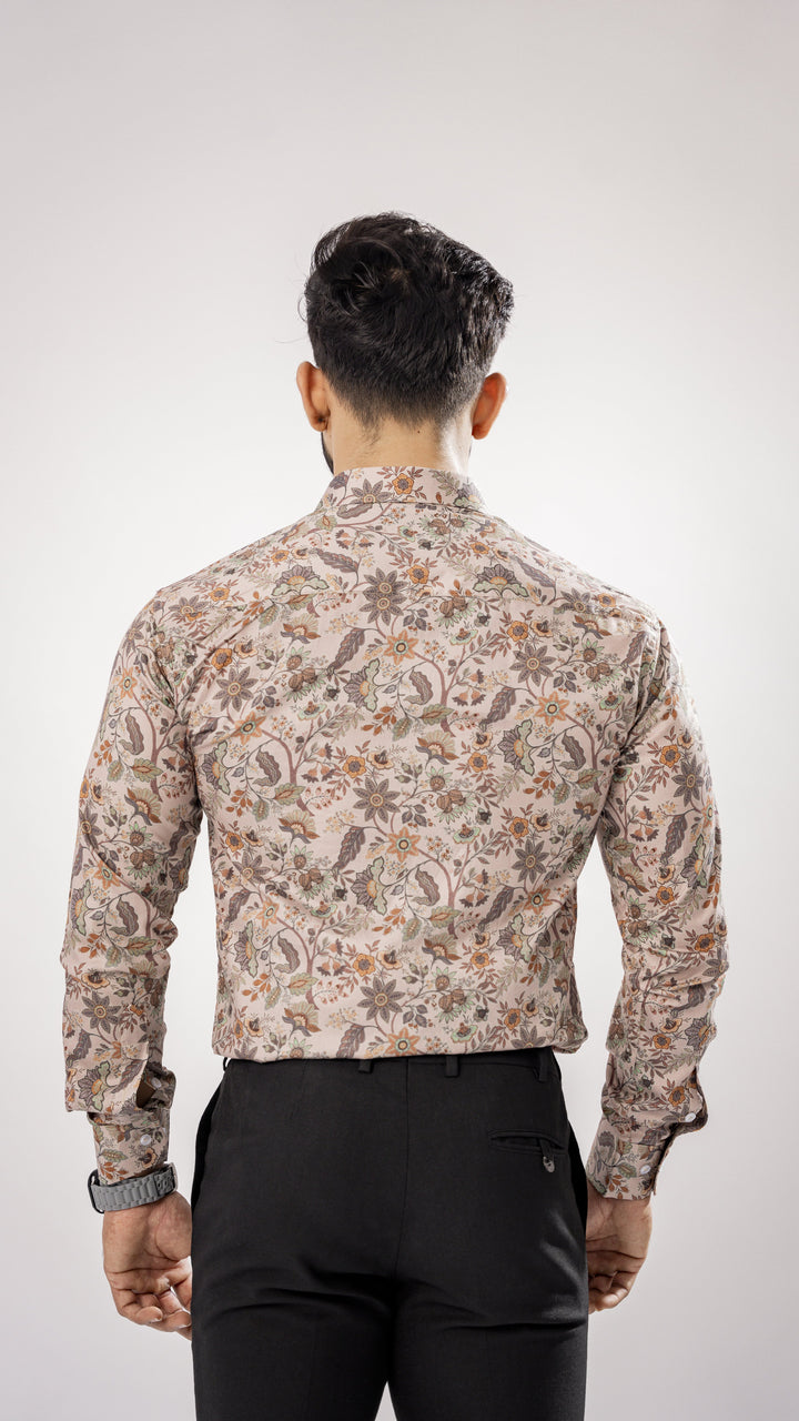 Grey Paisley Print Cotton Shirt for men, photo 6