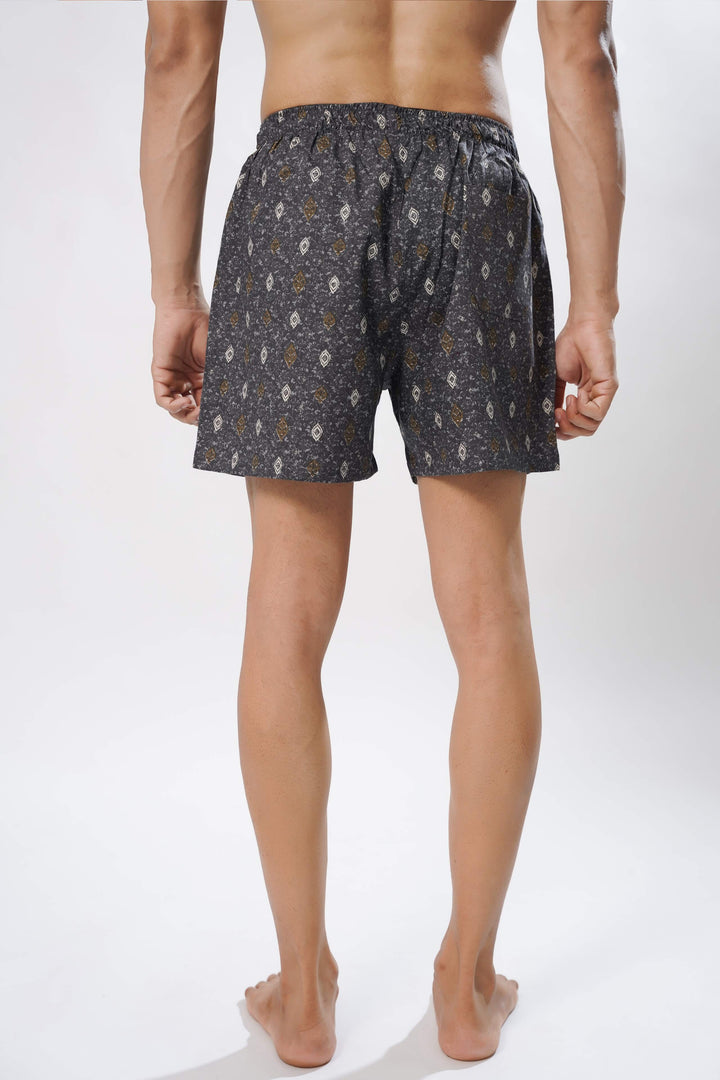 Grey Print Boxer Shorts for men, photo 5
