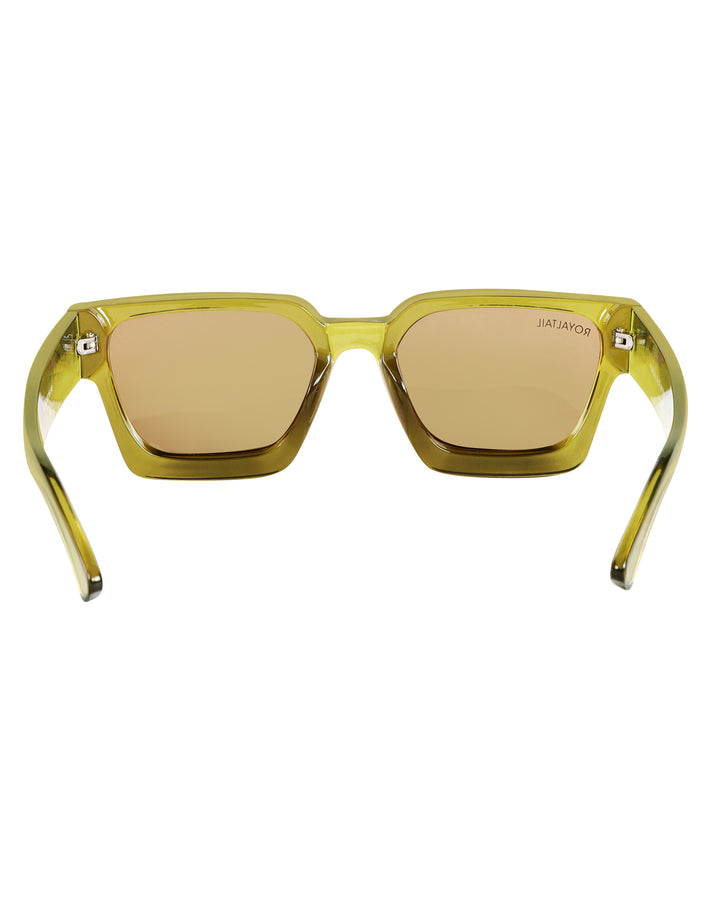 Haze green thick square sunglasses with brown lenses, photo 5