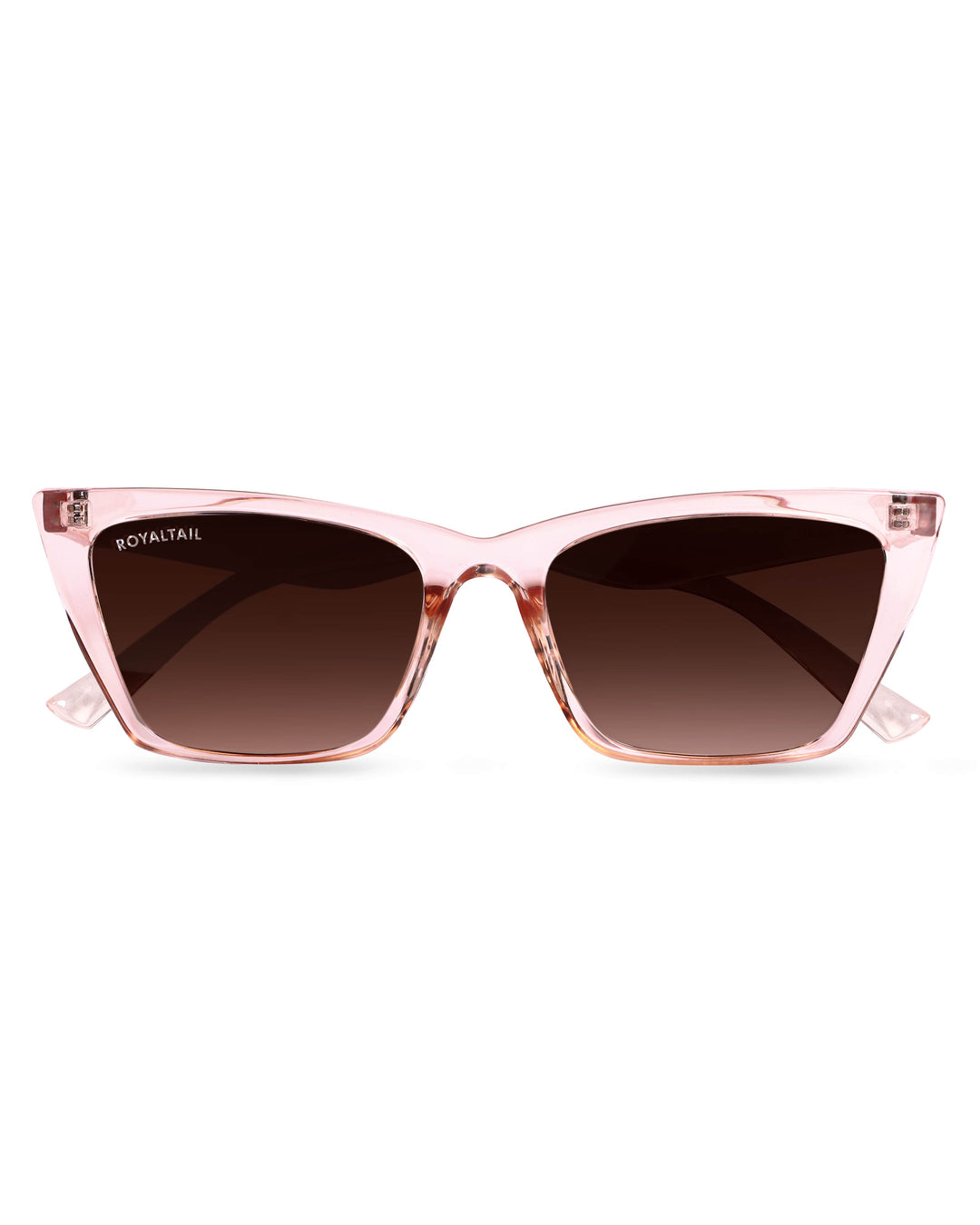 ROYALTAIL light pink cat-eye sunglasses, brown lens