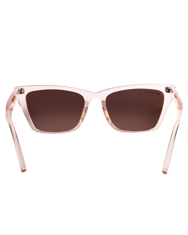 Light pink cat-eye sunglasses with brown lenses, photo 5