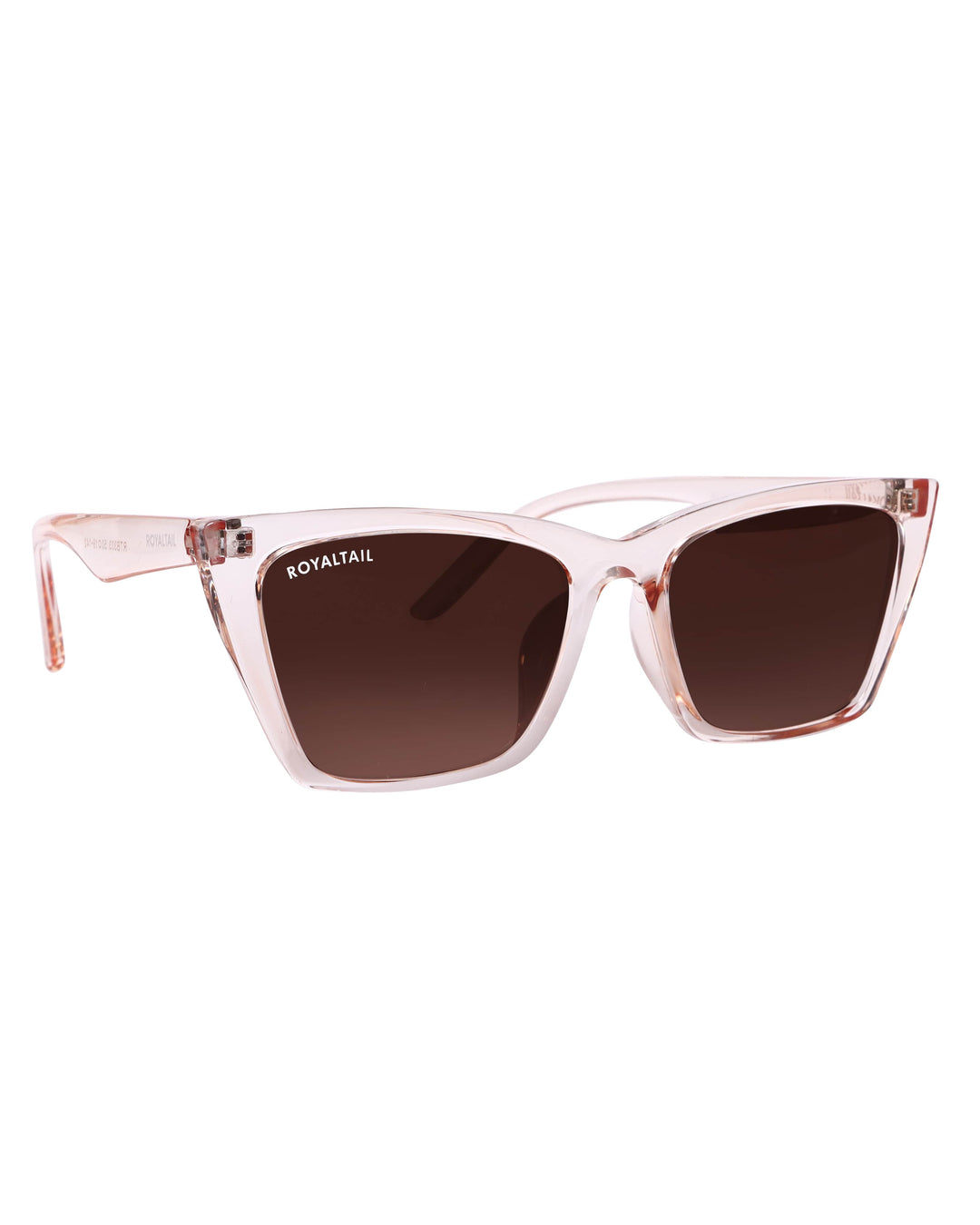 Light pink cat-eye sunglasses with brown lenses, photo 8