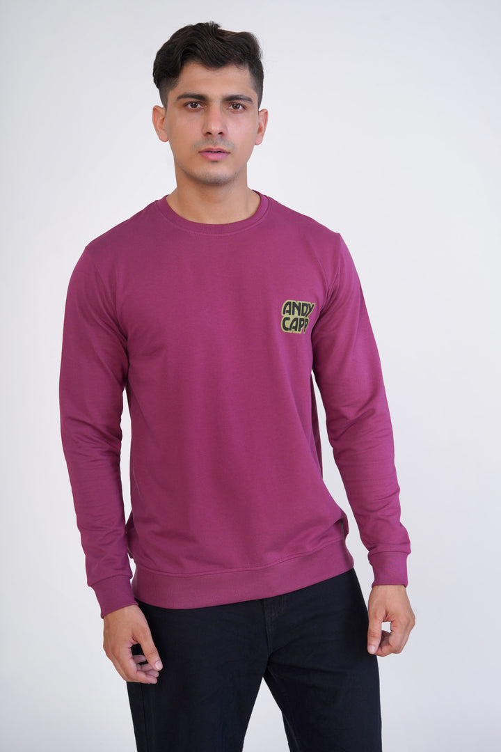 Maroon Graphic Organic Cotton Sweatshirt for men – ROYALTAIL