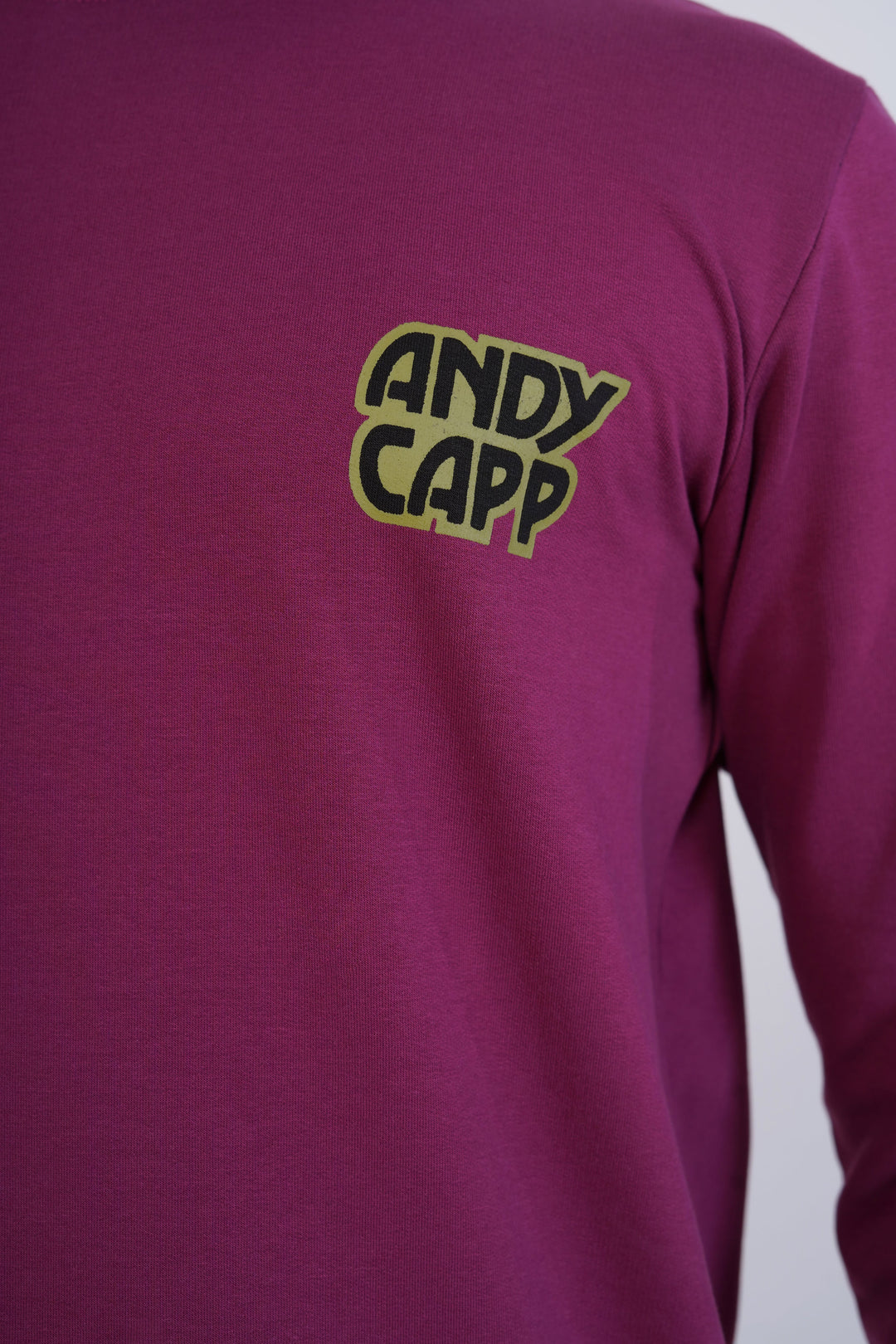 Maroon Graphic Organic Cotton Sweatshirt for men, photo 5
