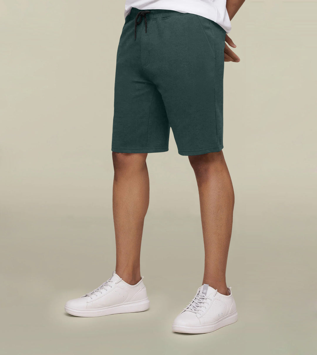 Men's Mountain Green Cotton Swim Shorts