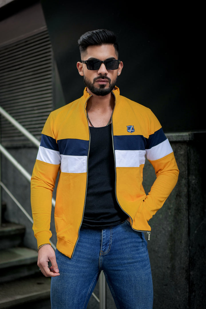 Mustard Yellow Organic Cotton Sweatshirt for men – ROYALTAIL