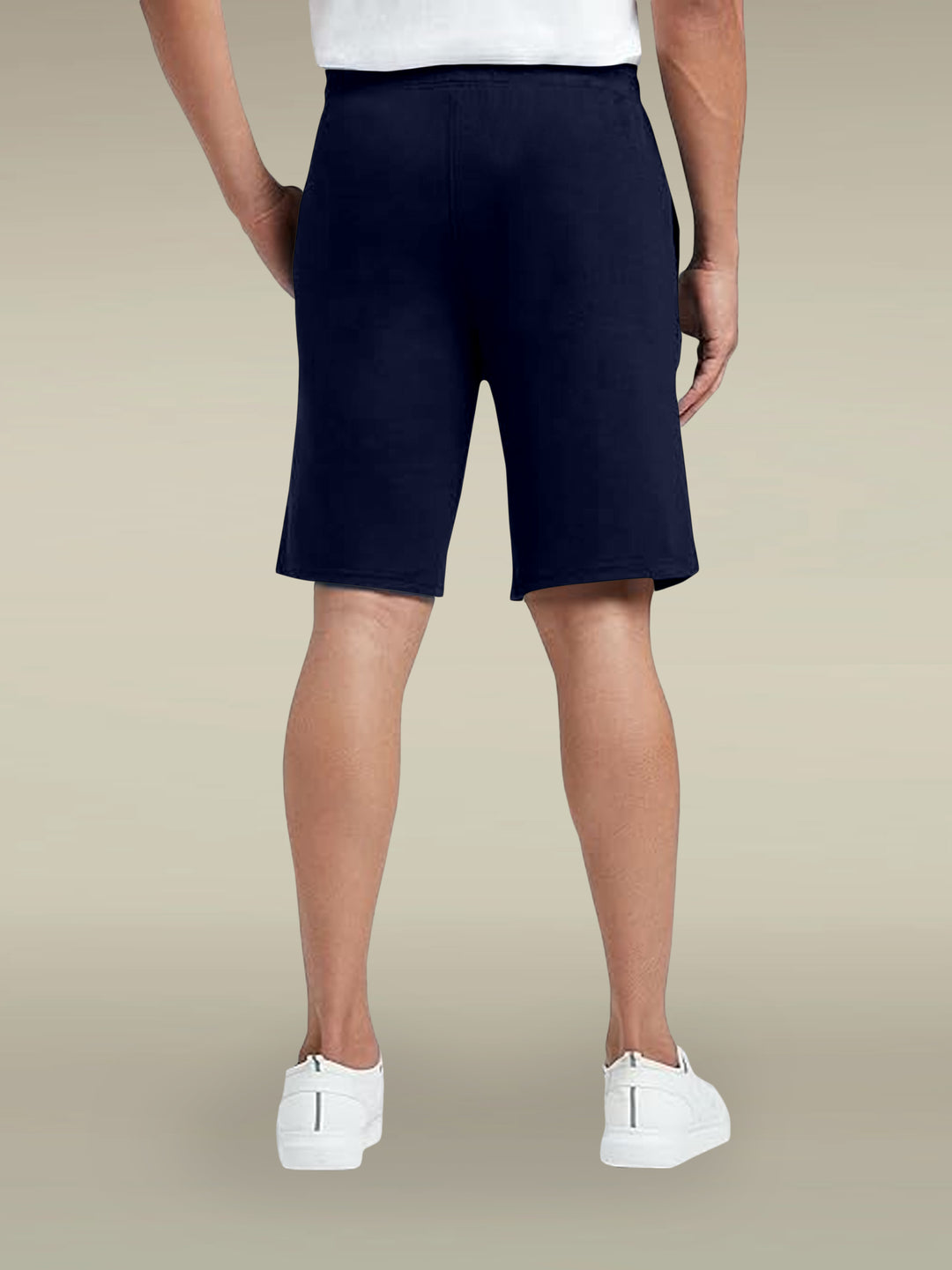 Navy Blue Cotton Shorts for men, photo 4