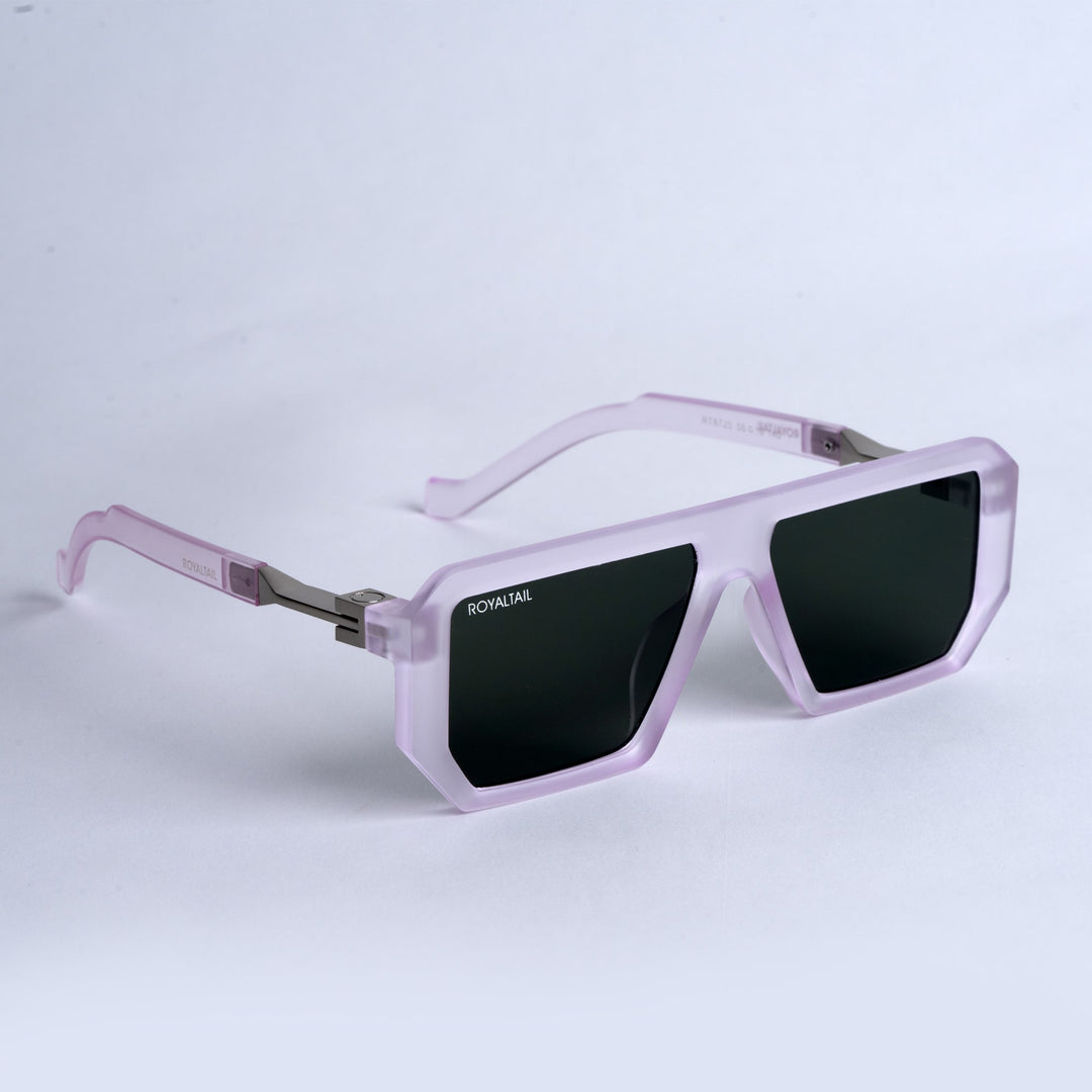 ROYALTAIL purple rectangle sunglasses, black lens
