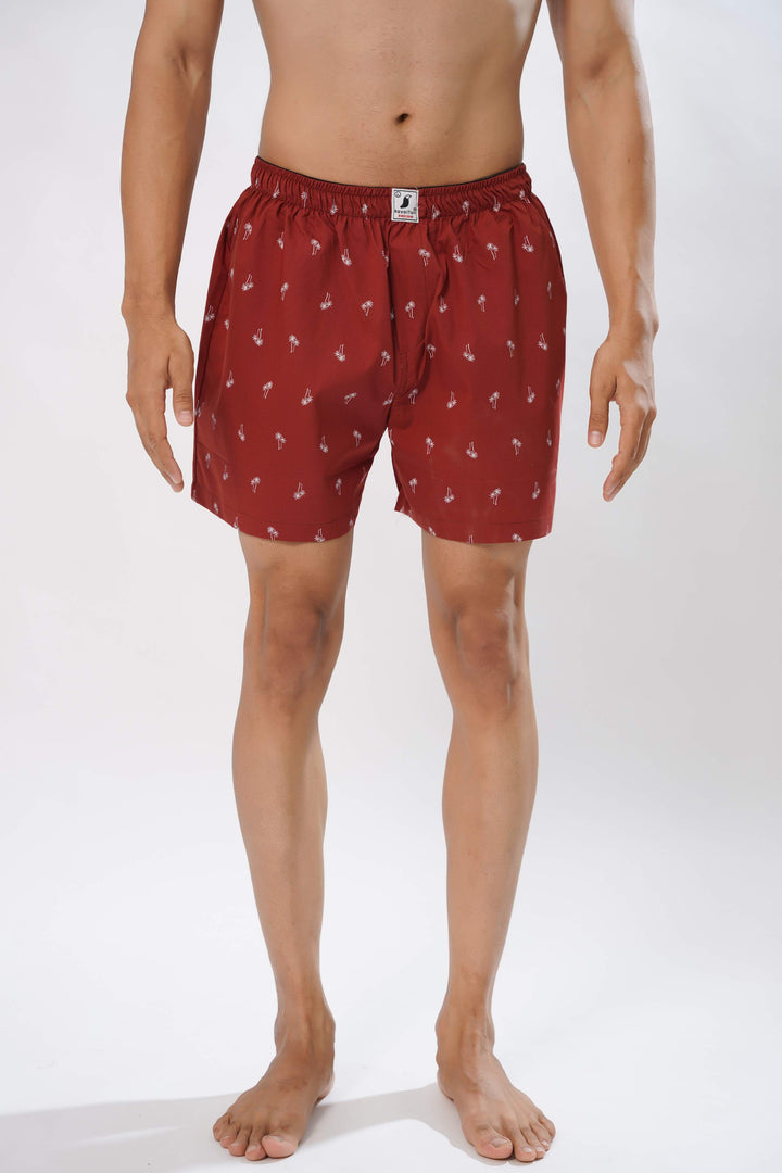Red Print Boxer Shorts for men, photo 4