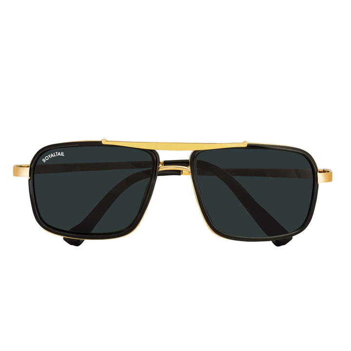 Blow Nirvana Gold Frame And Black Glass Square Sunglasses