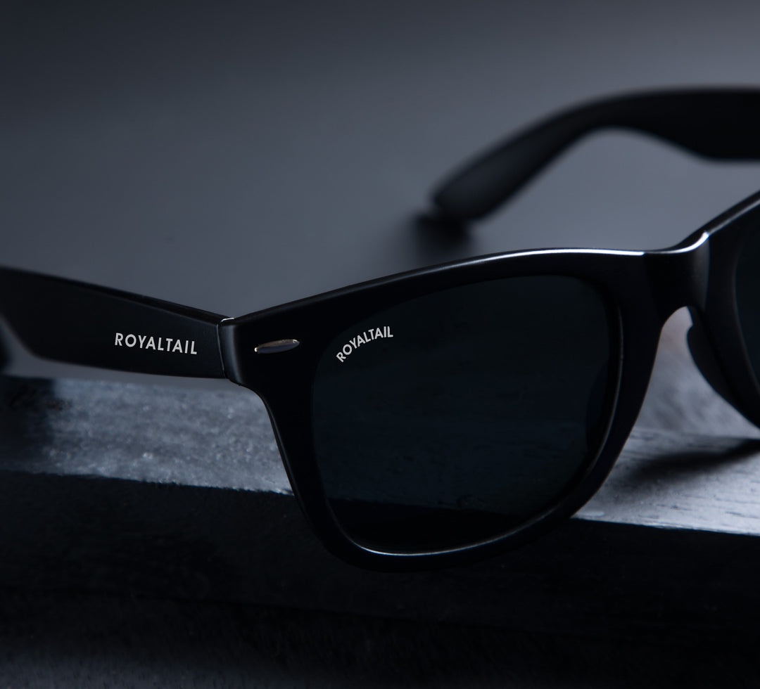 Buy Black Glass and Black Frame Wayfarer Sunglasses for Men and