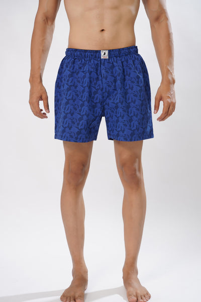 BLUE ALL OVER PRINTED MENS BOXERS