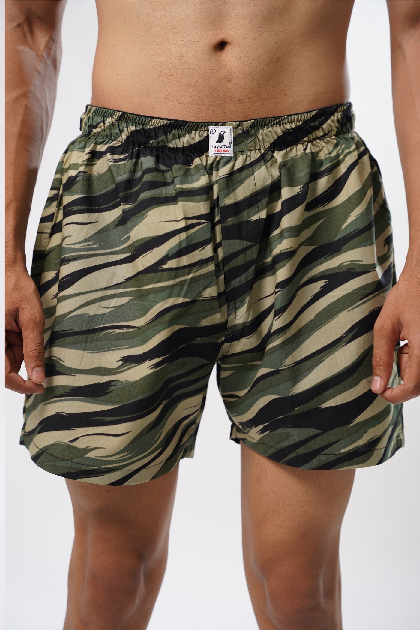GREEN ARMY ALL OVER PRINTED MENS BOXERS