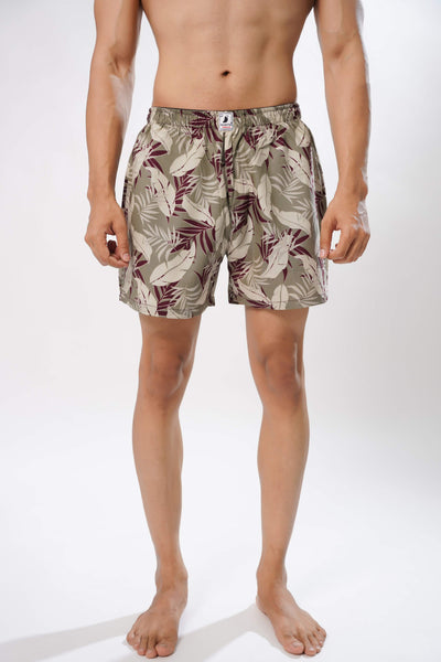 WINE AND BRONCO ALL OVER PRINTED MENS BOXERS
