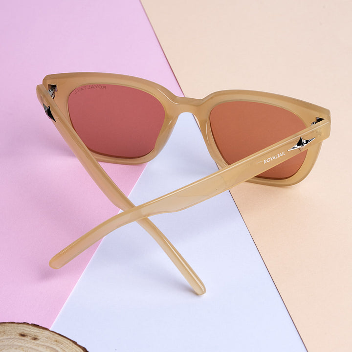 UV Protection Brown Retro Square Sunglasses For Men & Women