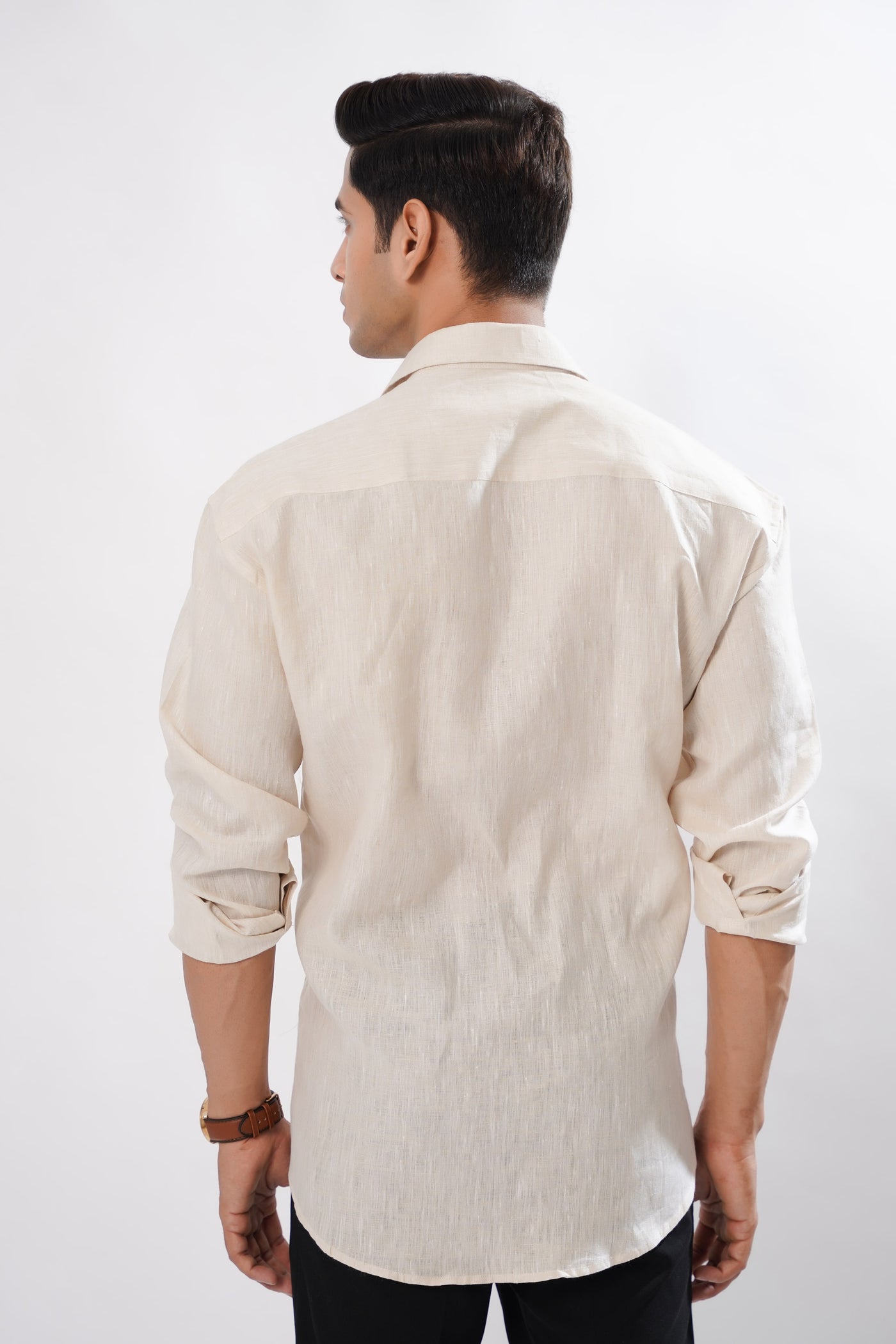 LVORY CREAM LUXURIOUS LINEN SHIRT