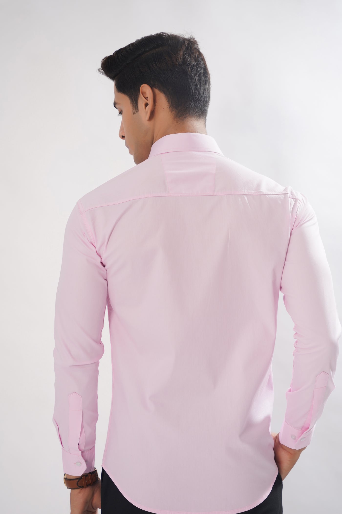 Cameo Pink Oxford Cotton Premium Plaid Shirt