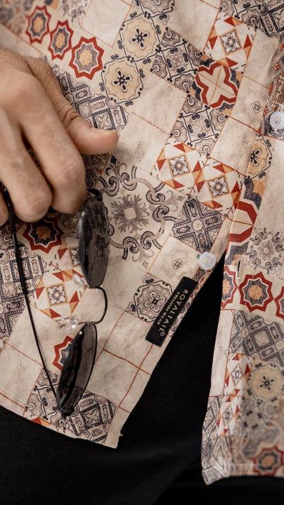 ABSTRACT FLORAL PRINT SUPER SOFT PREMIUM COTTON SHIRT - Royaltail