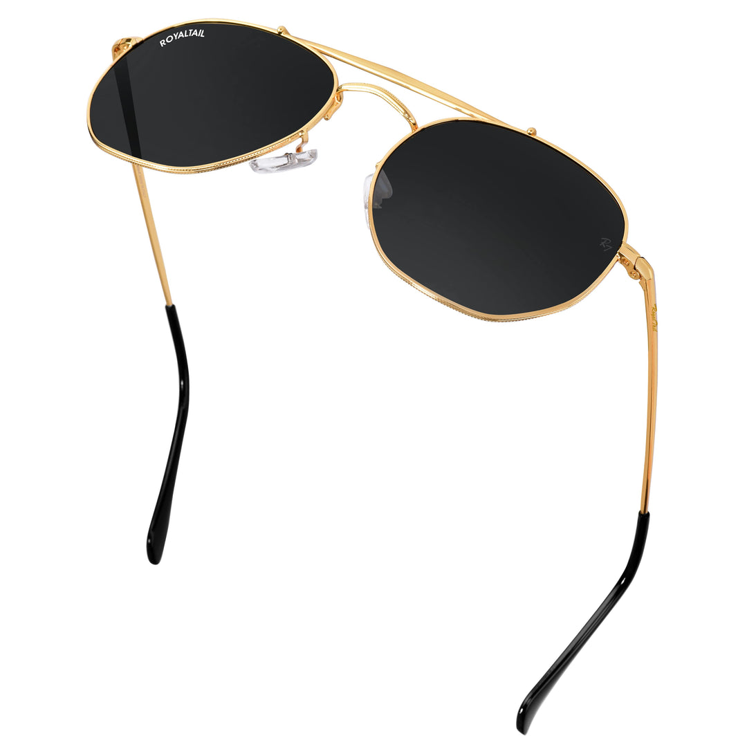royaltail sunglasses square rt rou golden black