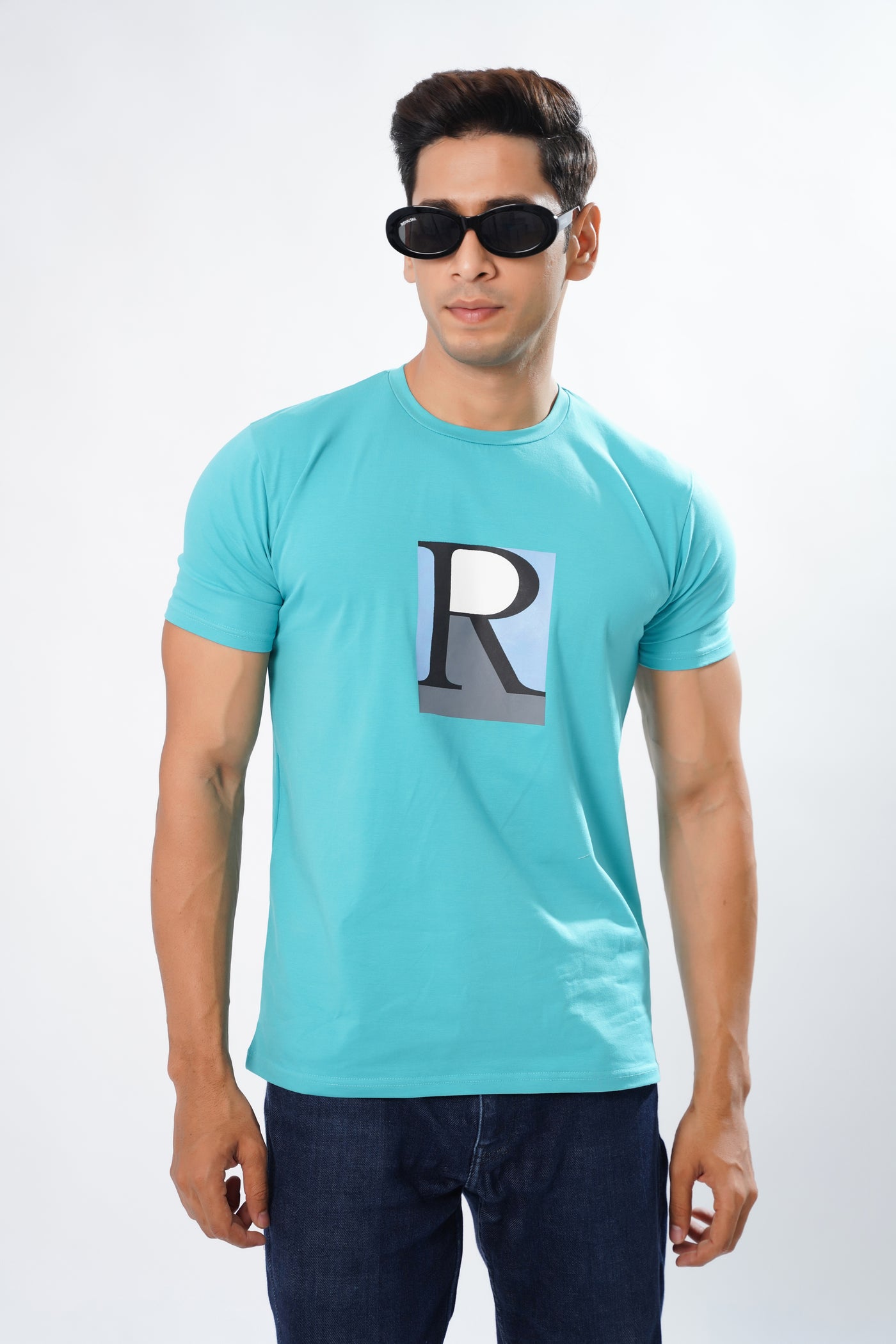 SEA BLUE PREMIUM ORGANIC SUPER SOFT COTTON T-SHIRT
