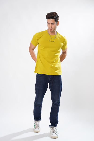 AMBER YELLOW PREMIUM ORGANIC SUPER SOFT COTTON T-SHIRT