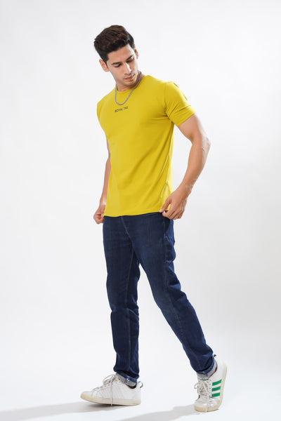 AMBER YELLOW PREMIUM ORGANIC SUPER SOFT COTTON T-SHIRT