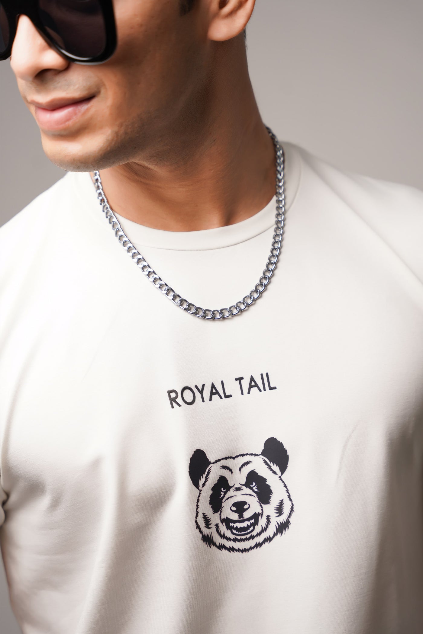 BRIGHT WHITE PANDA PREMIUM ORGANIC SUPER SOFT COTTON T-SHIRT