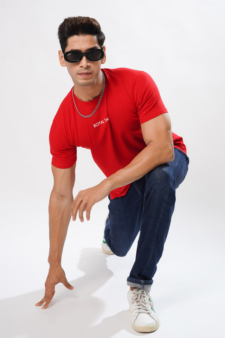 Scarlet Red Organic Cotton T-Shirt for men, photo 5