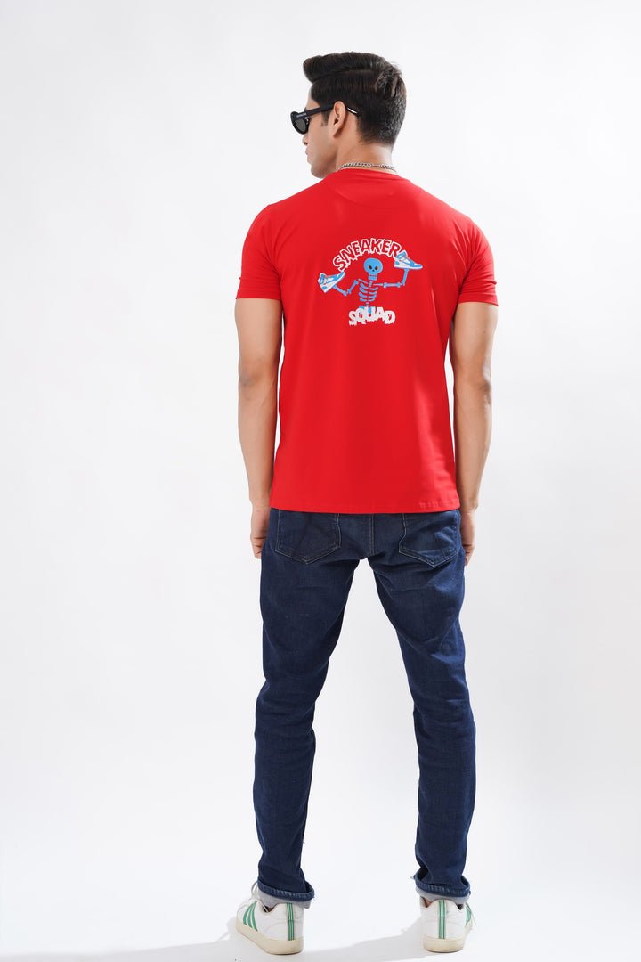 Scarlet Red Organic Cotton T-Shirt for men, photo 6