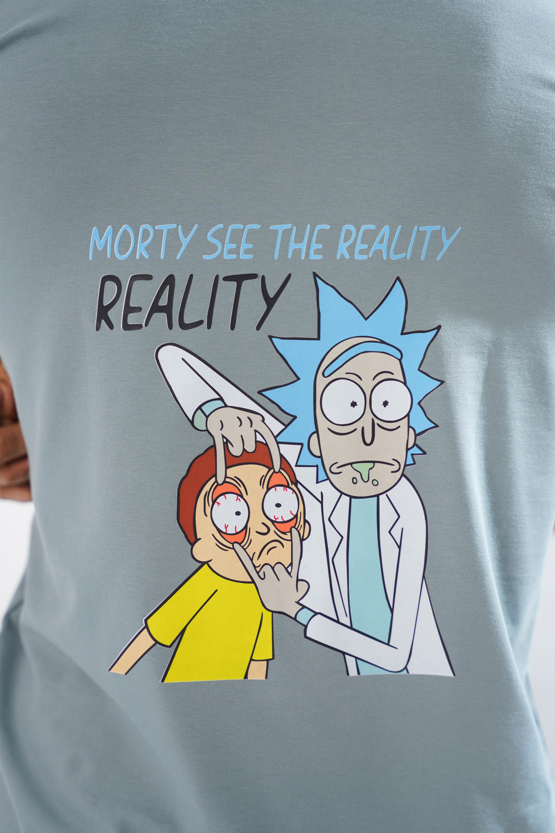 See The Reality Grey Graphic Cotton T-Shirt by ROYALTAIL