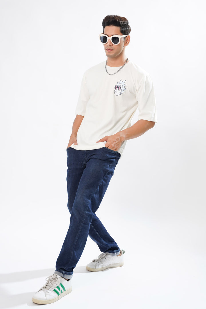 White It's My Plan Oversized Graphic T-Shirt for men, photo 4